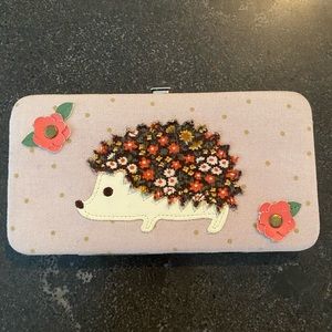 Floral Corduroy Hedgehog Wallet 🦔🌼
